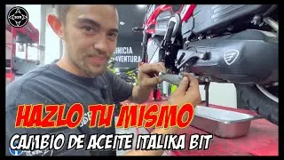 Cómo cambiar el aceite de una ITALIKA BIT... HAZLO TU MISMO BIEN FÁCIL -S2R-