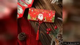 1pc Christmas Red Envelope?10 Card Position Cash Wallet Gift Card Christmas Surprise Party Greeting