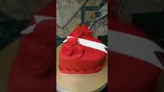 fountain heart shape cake