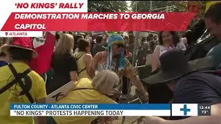 'No Kings' demonstration prepares march to Georgia Capitol