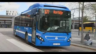 Sweden, bus 677 ride from Uppsala to Rimbo