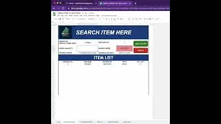 GOOGLE SHEET - Point of Sale