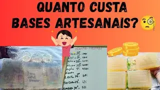 Qual é o CUSTO 💵??? Base CRISTAL e ECONÔMICA artesanal 🥰