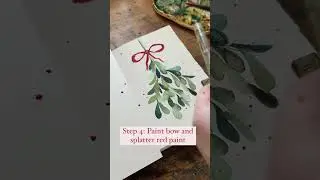 Learn How To Paint Mistletoe in Under 5 Mins | Mini Watercolor Tutorial with Sarah Cray