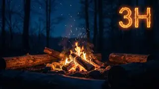 Campfire Sounds for Sleep 🔥 3 Hours of Relaxing Fire Crackling | Deep Sleep & Relaxation