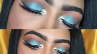 Icy Blue Smokey Eye