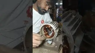 Big- fan motor.. winding.. video #viral #connection #repair #winding 