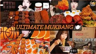 🍜 ASMR Korean Mukbang | Spicy Fire Noodles, Fried Chicken, Steak, Black Bean Noodles | Savory Sphere