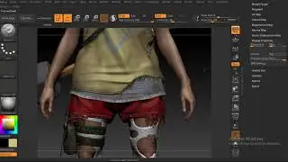 ZBrush Torn Cloth Plugin