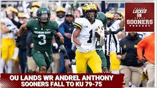 Oklahoma Sooners land Michigan transfer Andrel Anthony, WR coach Emmett Jones. OU Falls to Kansas.