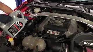 Ford Mustang Oil Change - LOFGE Speedway X1 5W-30 T1701 Ester Fully Synthetic Engine Oil