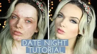 ACNE COVERAGE // DATE NIGHT MAKE UP TUTORIAL // MyPaleSkin