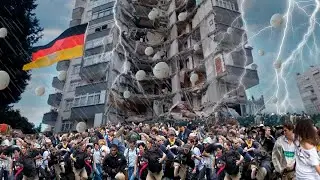 Chaos in Germany! Powerful floods and hailstorms hit Duisburg hard