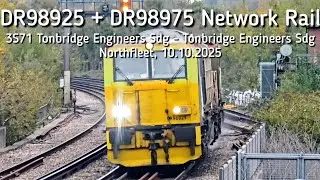 DR98925 + DR98975 Network Rail, 3S71 Tonbridge Eng Sdg - Tonbridge Eng Sdg, Northfleet, 10.10.2025