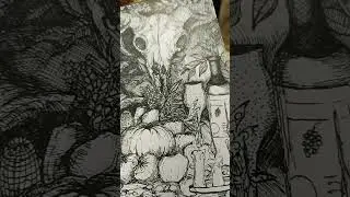 Ritual Feast #inkdrawing #darkart #bizarreart