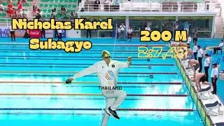 Renang Sea Games 2025 | Gaya Ganti 200 M Putra Nicholas Karel Subagyo 