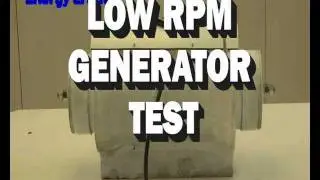 LOW RPM DIY PMG GENERATOR TEST.WMV