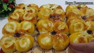 Нежные домашние булочки с творожной начинкой – идеально к чаю! 🥐☕ #fypシ #bakewithme #delicious