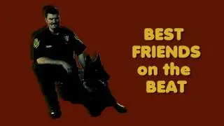 Best Friends on the Beat - Asheville Police Dept - Dog Tag Art