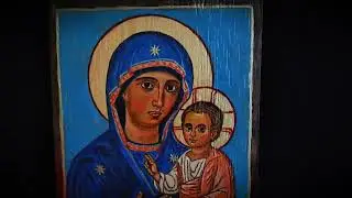✝️ Ave María | 🎶Canto gregoriano | 🎨Pintura sobre madera.