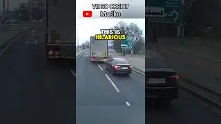 Road Rager Gets Taught A Lesson For Brake Checking
