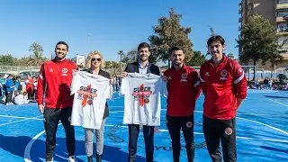 El Jimbee Cartagena lleva la Supercopa de España de fútbol sala al colegio Vicente Ros de Ciudad...