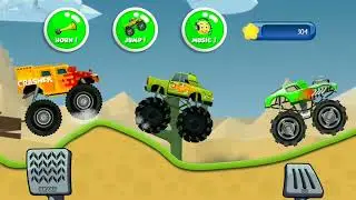Mobil Monster truck game android offline ll Casis Double Cabin green Monster