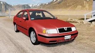 BeamNG.drive - &Scaron;koda Octavia 2.0 1996 - Car Show Test Drive Crash . 4K 60fps.