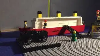 Sinking boat in Lego stop motion