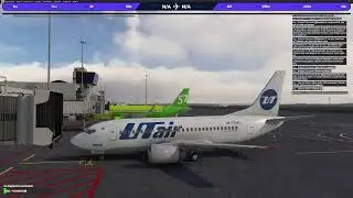 MSFS 2020, GSX, CSS 737-500, UTA005, Vatsim, Omsk(UNOO) - Ufa(UWUU)