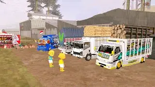 Upin ipin naik truk oleng keren‼️😮 Antar kayu Besar untuk Atok 😱 ELTIVISION