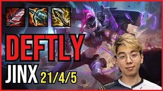 DEFTLY - JINX vs KAI'SA ADC - NA Grandmaster - Patch 11.5 PENTAKILL