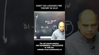 There is NO THEORY IN DILR    #mbapreparation #catpreparation #arunsharma #cat2023 #cat2024