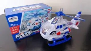 5 Minutes Satisfying With Unboxing Police Helicopter With Sound and Light | ASMR | Unboxing & Review