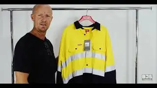 Hard Yakka Long Sleeve Hi Vis Taped Shirt