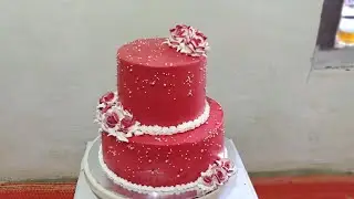Wedding cake 2 tingkat simple elegan