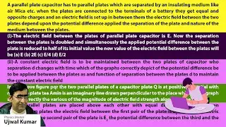 A parallel plate capacitor has to parallel plates which are separated by an insulating medium like a