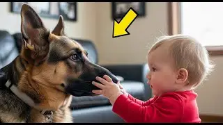 La niña besó al perro: ¡lo que hizo después fue impactante!