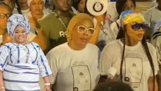 Emotional Moment as Iyabo Ojo,Saheed Balogun,& Others Hold Candle Night Procession for Allwell Ademo