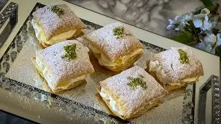 Pineapple Cream Cheese Puff Pastry - Easy and quick dessert with only 5 ingredients