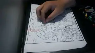 Color The Picture Of Five Superhero Warriors Fighting To Protect World Peace 1 - Yoga Style