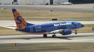 Buddy On Board: Sun Country 737-700 [N713SY] Takeoff Portland Airport (PDX)