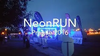 Night Marathon Neon RUN, Prague 2016 (4K, airview)