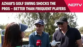 Former Cricketer Mohammad Azharuddin's Golf Swing Shocks The Pros - Better Than Frequent Players!