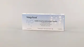 Singclean COVID-19 & FLU A/B Antigen Test Kit ( Colloidal Gold )