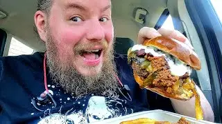 Brandon's Sampler Platter: Burger Antics, Poblano Chili Burger