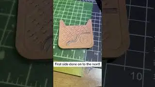 Part 2 of the custom wallet build! #foryou #leather #new