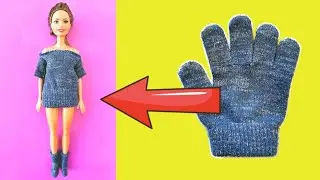 Make Cute Winter Clothes for Your BARBIE DOLL | Barbie Clothes DIY