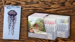 Introduction and how to use Kuretake Clean Colour Brush Pens to get an amazing colour blend 😲