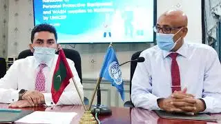 Event held to handover of PPE items from UNICEF Maldives